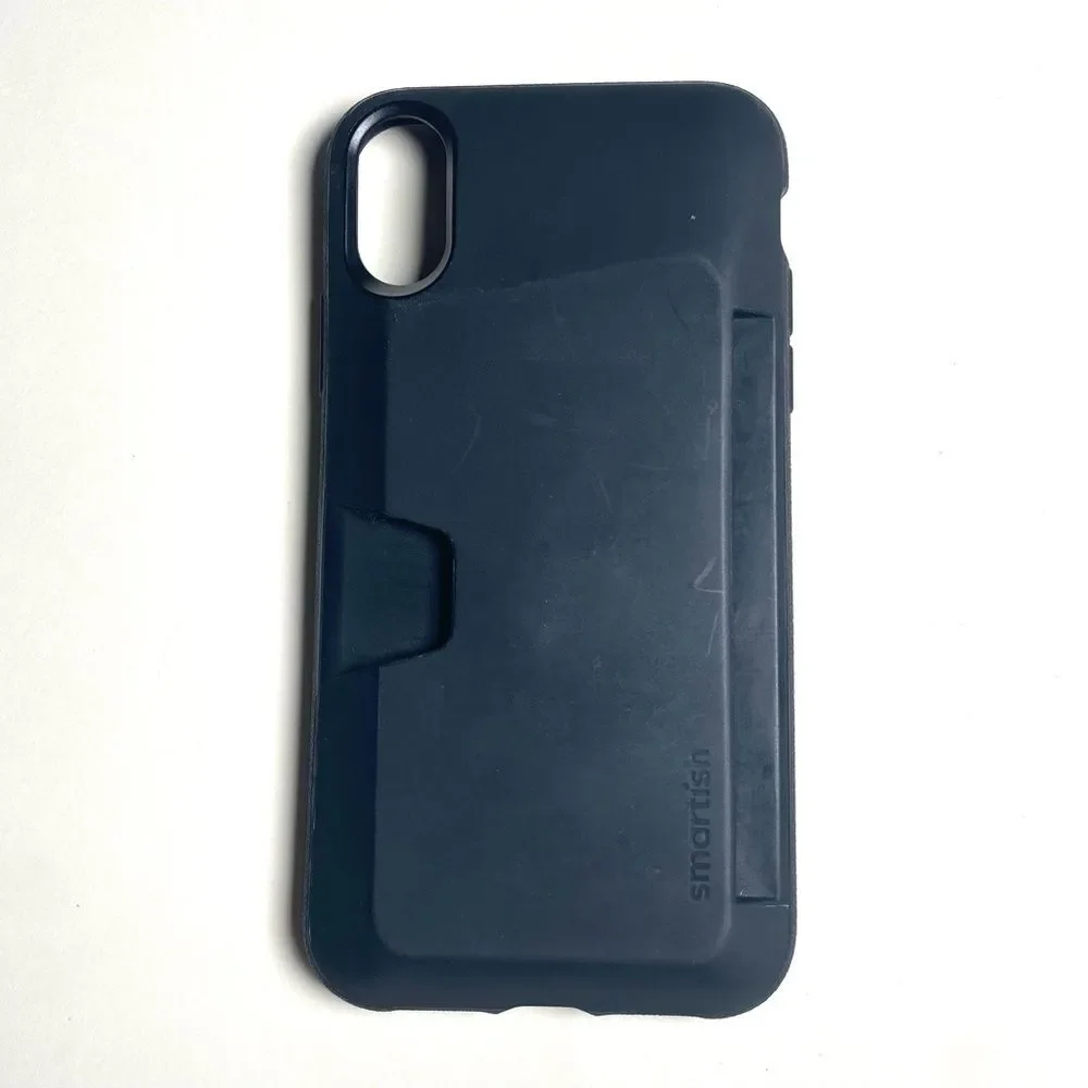 Smartish wallet phone case for iPhone 11, wallet phone case, black